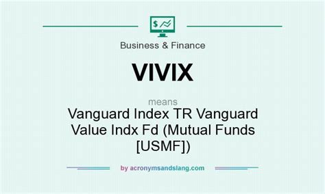 vivvx|Vanguard Value Index Fund (VIVIX) .
